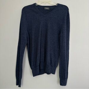 Express Modern Fit Extra Fine Merino Wool Blue Navy Long Sleeve Sweater